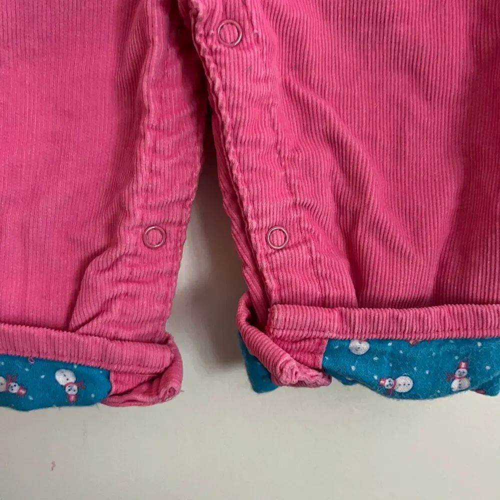 Vintage Oshkosh pink corduroy overalls (18m)